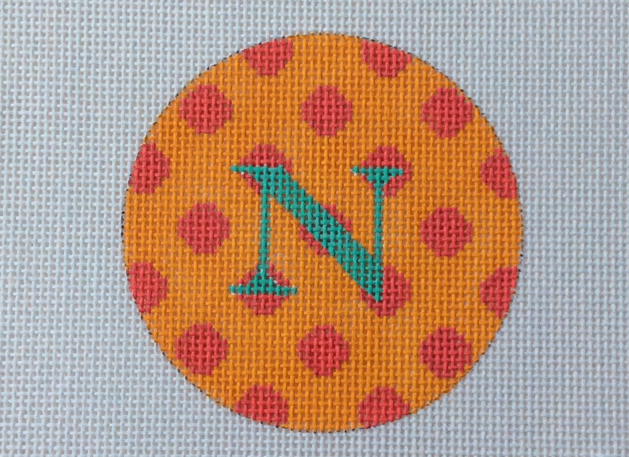Orange Dots w/letter "N"